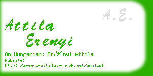 attila erenyi business card